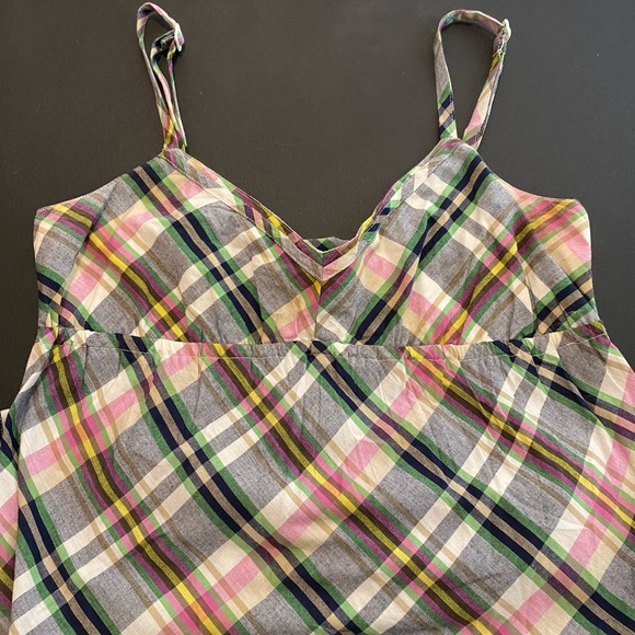 Roxy Plaid Side Pockets Sundress Size M - Picture 4 of 12